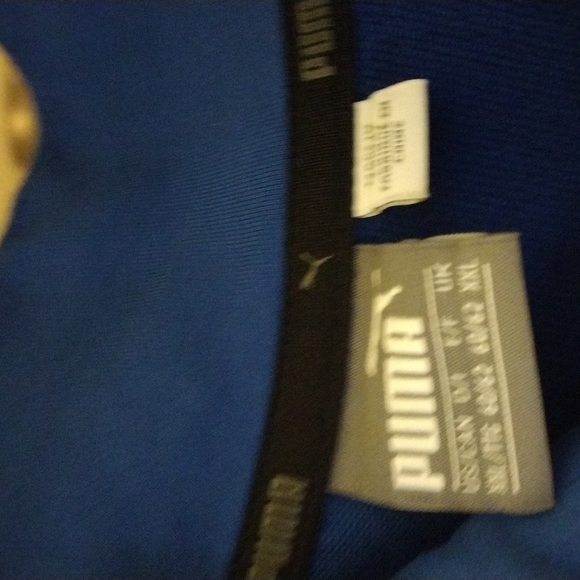 Puma track jacket blue and black trim XXL - Picture 3 of 3
